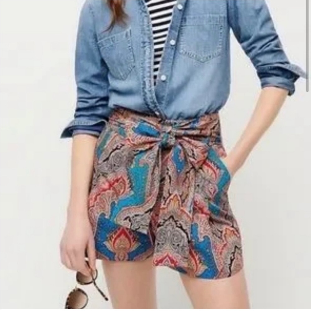 J. Crew Paisley Shorts